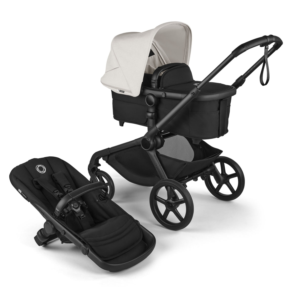 Kangaroo Single-to-Double Stroller Complete With Bassinet