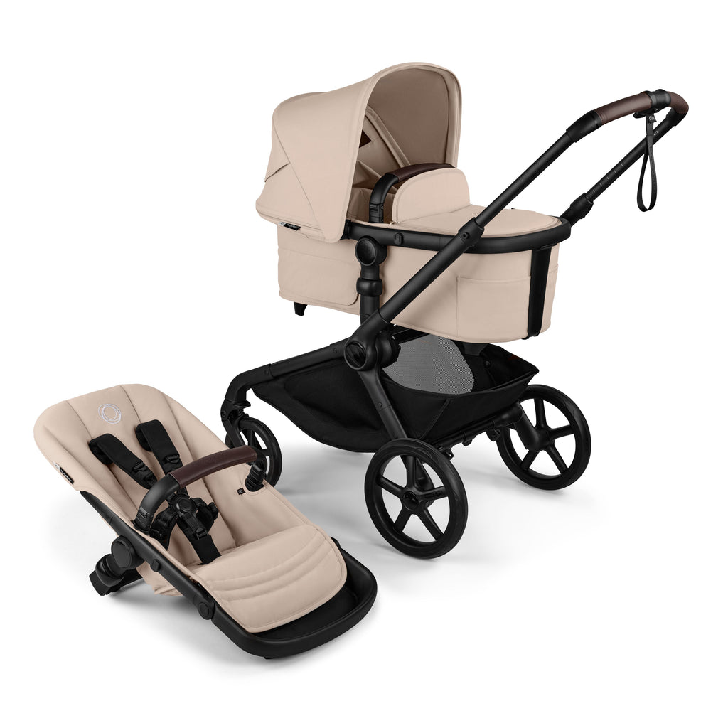 Kangaroo Single-to-Double Stroller Complete With Bassinet