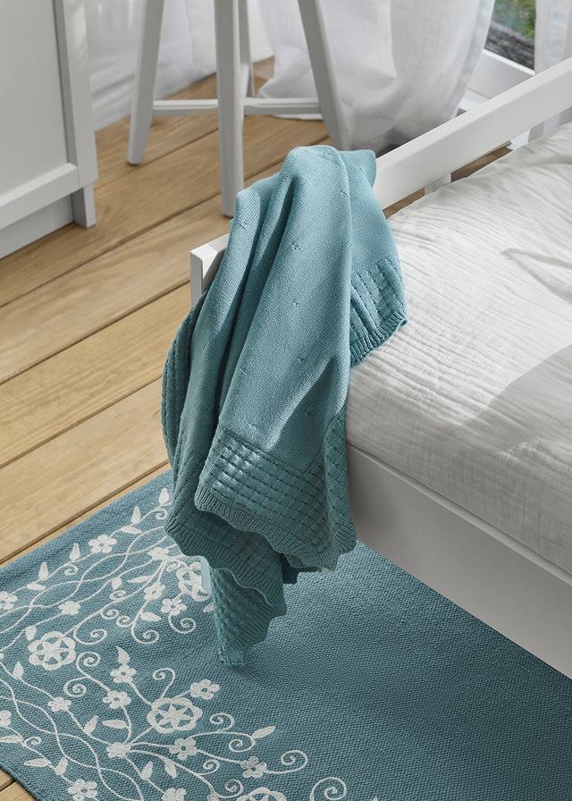Baby Knit Blanket in Iceberg