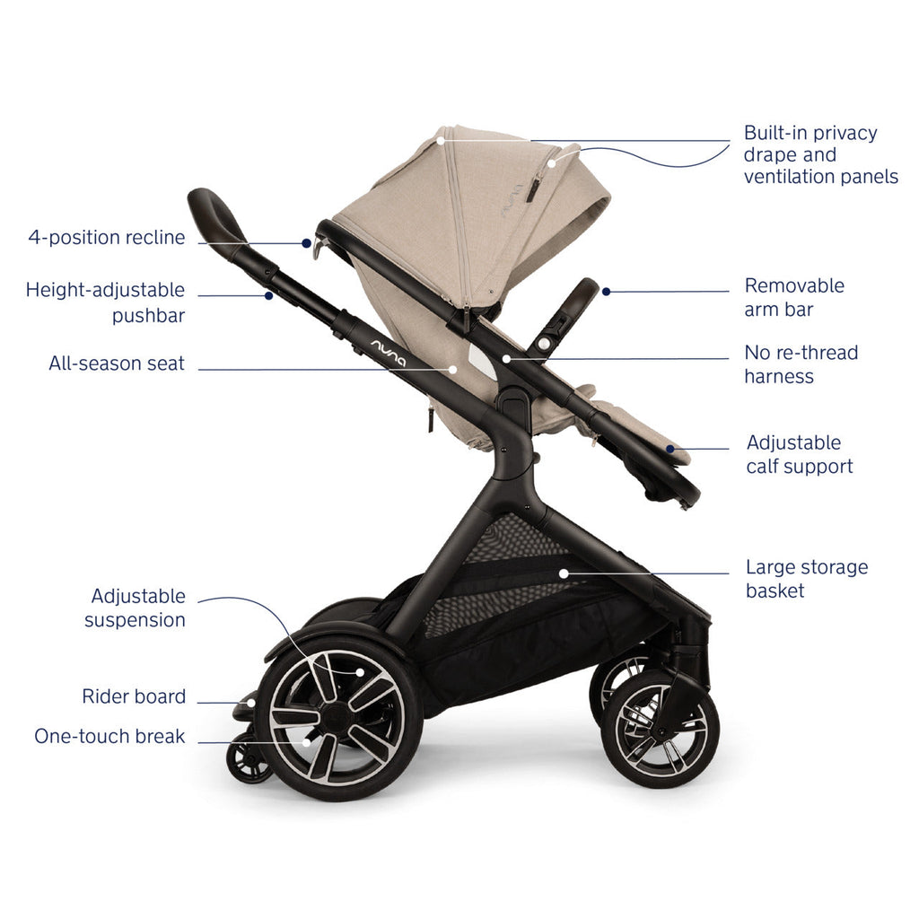 DEMI next Single to Double Stroller + rider board