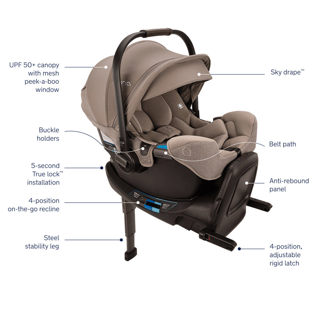 PIPA RX Infant Car Seat + RELX Base with Rigid Latch