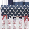 Liz & Roo Navy Teepee Crib Rail Cover