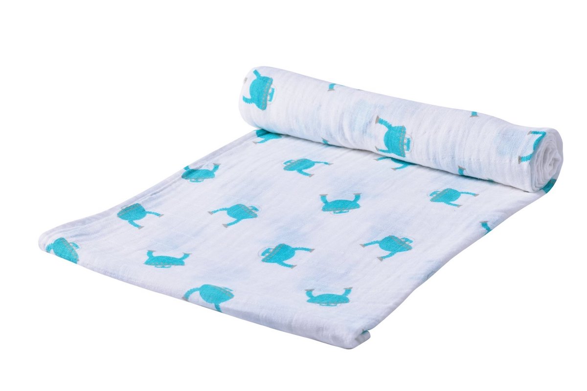 Newcastle Classics Space Robot Swaddle Blanket