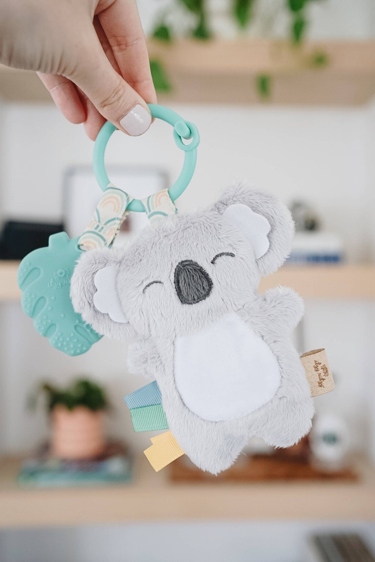 Itzy Pal™ Plush + Teether: Mushroom