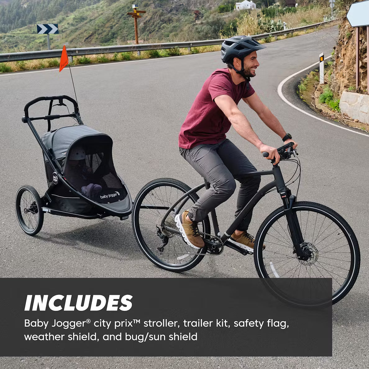 City Prix Jogger + BIke Trailer + Shield Bundle