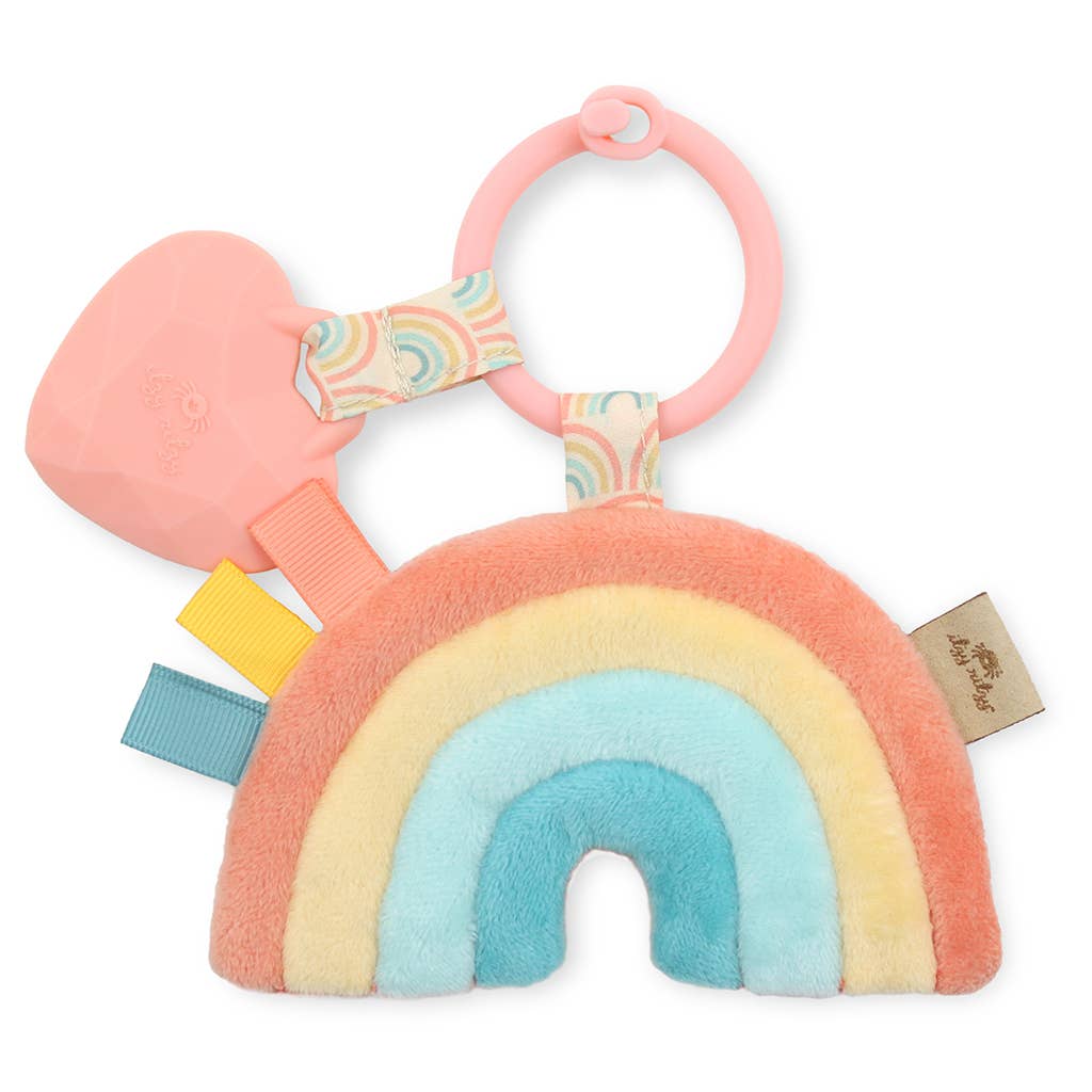 Itzy Pal™ Plush + Teether: Mushroom