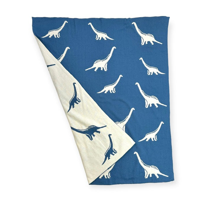 Organic Cotton Jacquard Sweater Knit Baby Blanket
