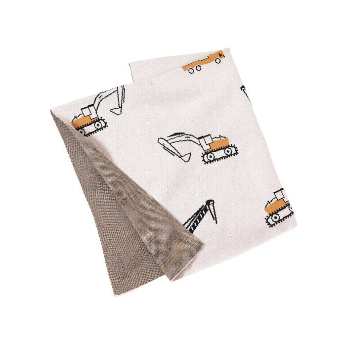 Organic Cotton Jacquard Sweater Knit Baby Blanket
