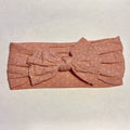 Sugar + Maple Baby Classic Dots Bow Headband - Rose