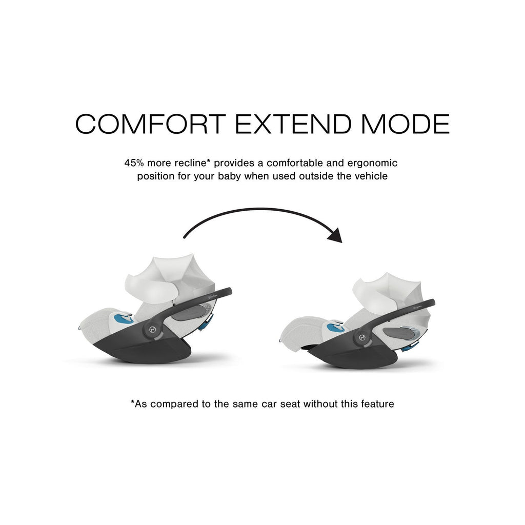 Cloud T Comfort Extend Reclining Infant Car Seat with SensorSafe