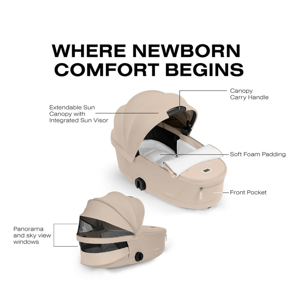 Foldable Lux Carry Cot for PRIAM / e-Priam