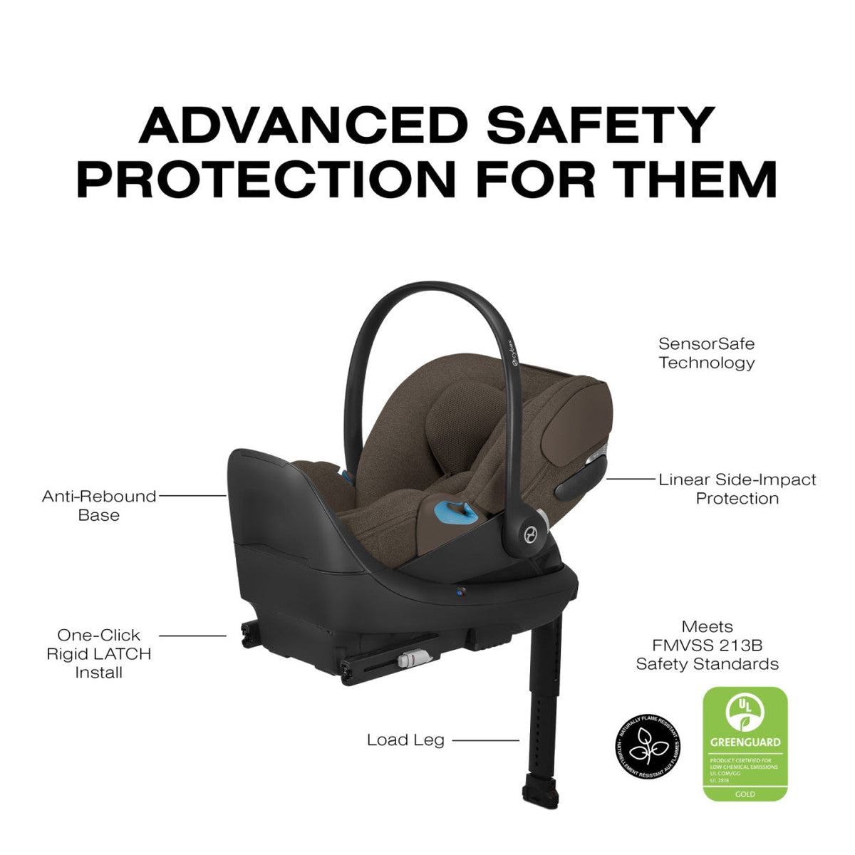 Cloud T Comfort Extend Reclining Infant Car Seat with SensorSafe