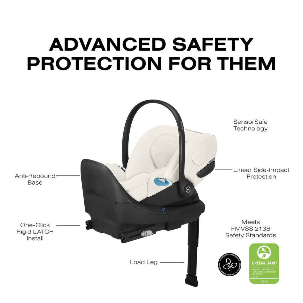 Cloud T Comfort Extend Reclining Infant Car Seat with SensorSafe