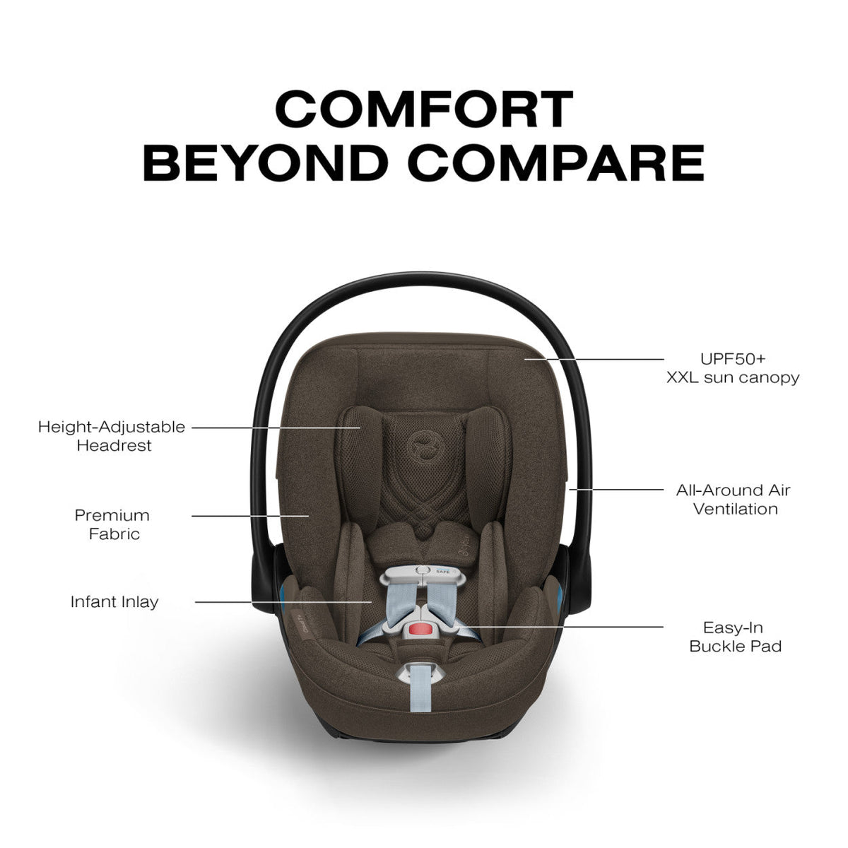 Cloud T Comfort Extend Reclining Infant Car Seat with SensorSafe