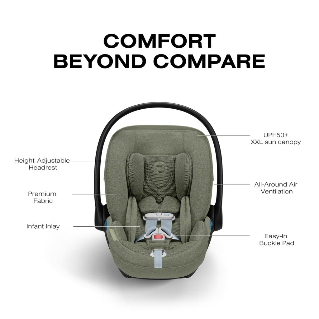 Cloud T Comfort Extend Reclining Infant Car Seat with SensorSafe