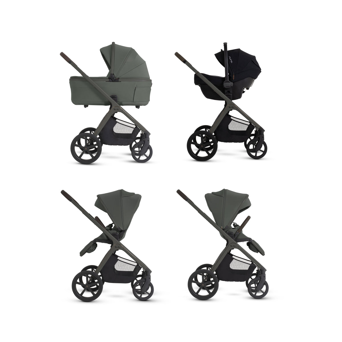 Cove 2 Full-Size All-Terrain Stroller + Folding Bassinet Bundle
