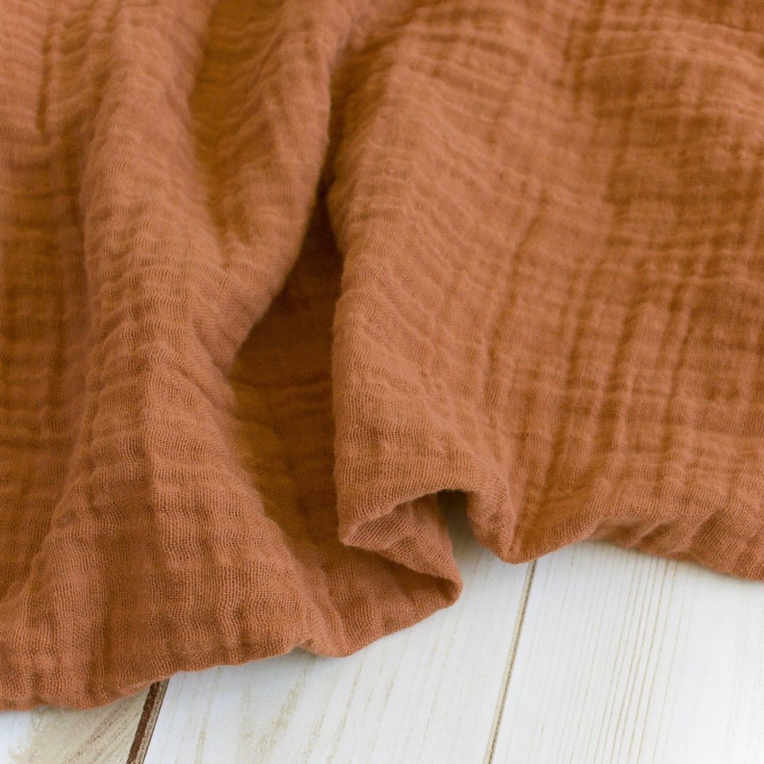 Muslin Swaddle Blanket in Sienna