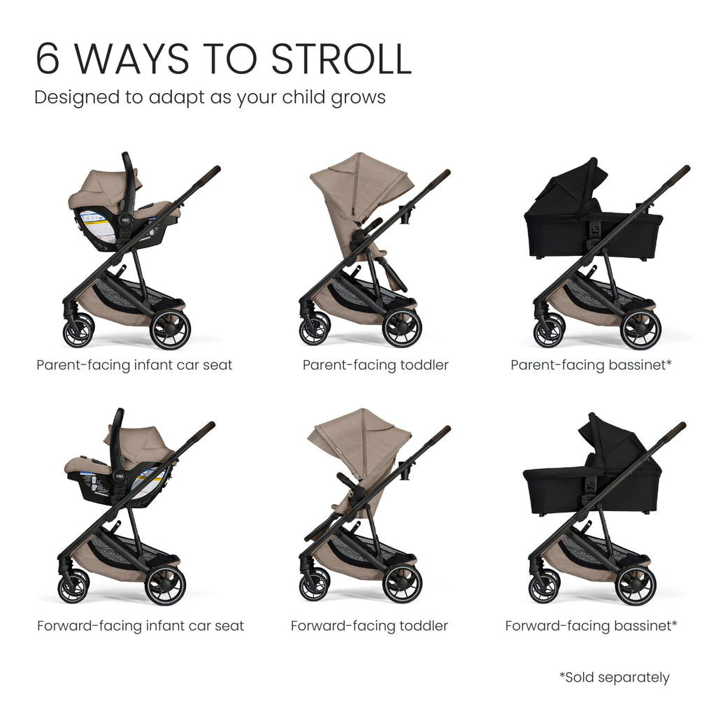 Prism Full-Size Travel System with Willow S Infant Car Seat + Alpine Base