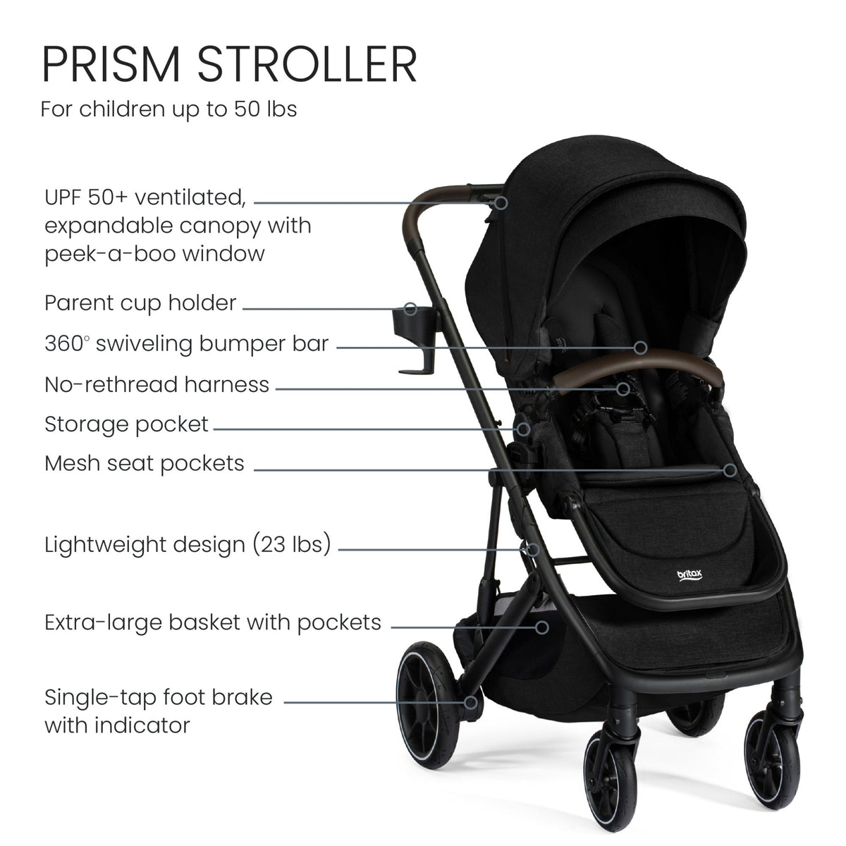 Prism Full-Size Travel System with Willow S Infant Car Seat + Alpine Base
