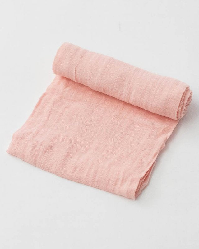 Cotton Muslin Single Swaddle - Rose Petal