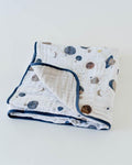 Cotton Muslin Quilt - Planetary