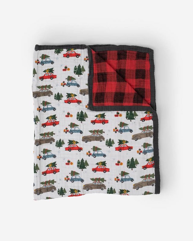 Cotton Muslin Quilted Throw Blanket