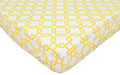Golden Yellow Twill Percale Crib Sheet