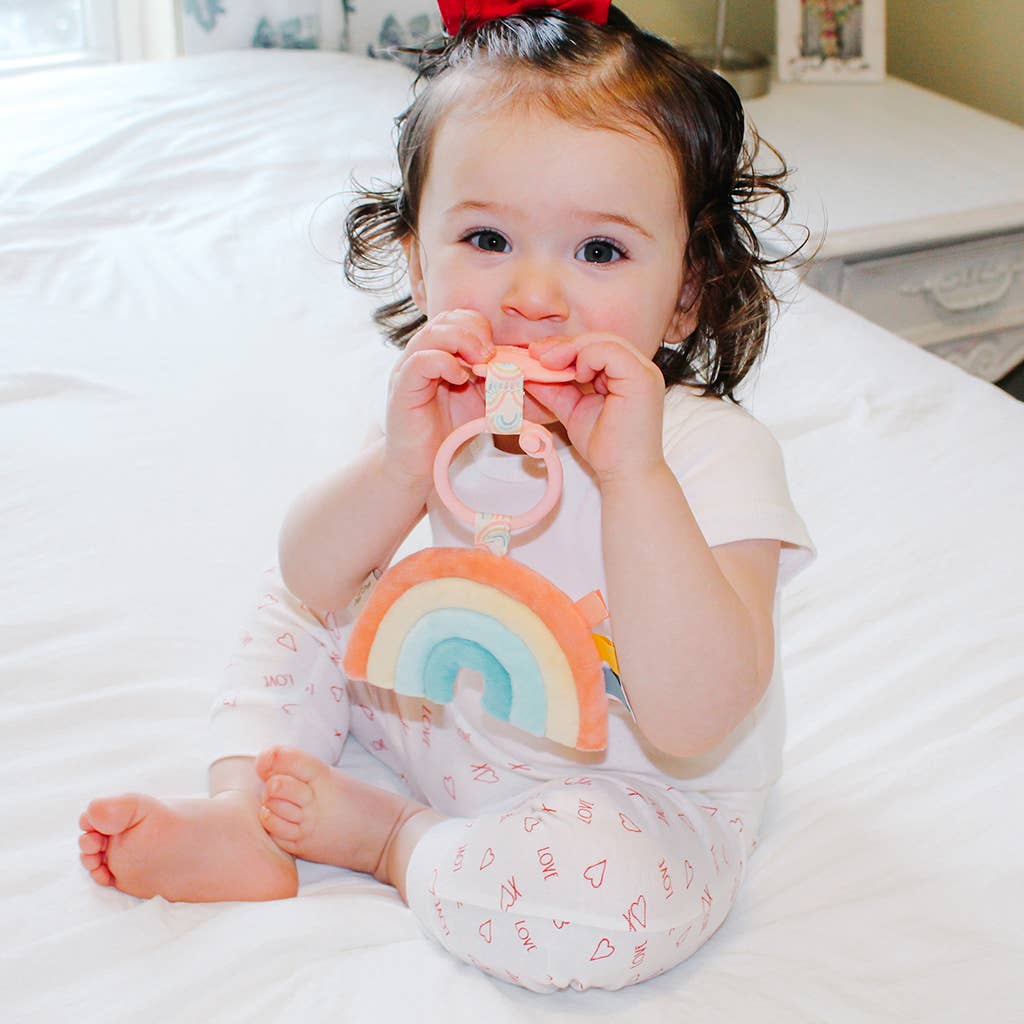 Itzy Pal™ Plush + Teether: Mushroom
