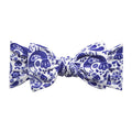 Printed Knot Headband - Swiss Toile