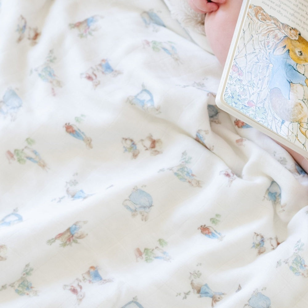Peter Rabbit Muslin/Lush Blanket