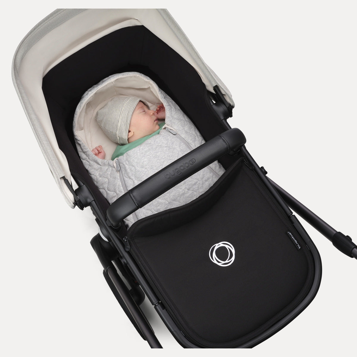 Newborn inlay in Light Grey Melange