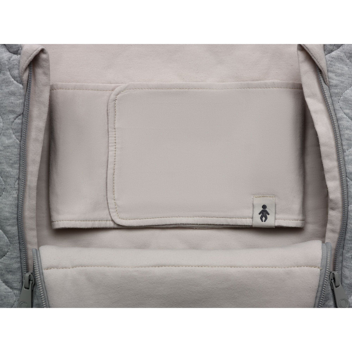 Newborn inlay in Light Grey Melange