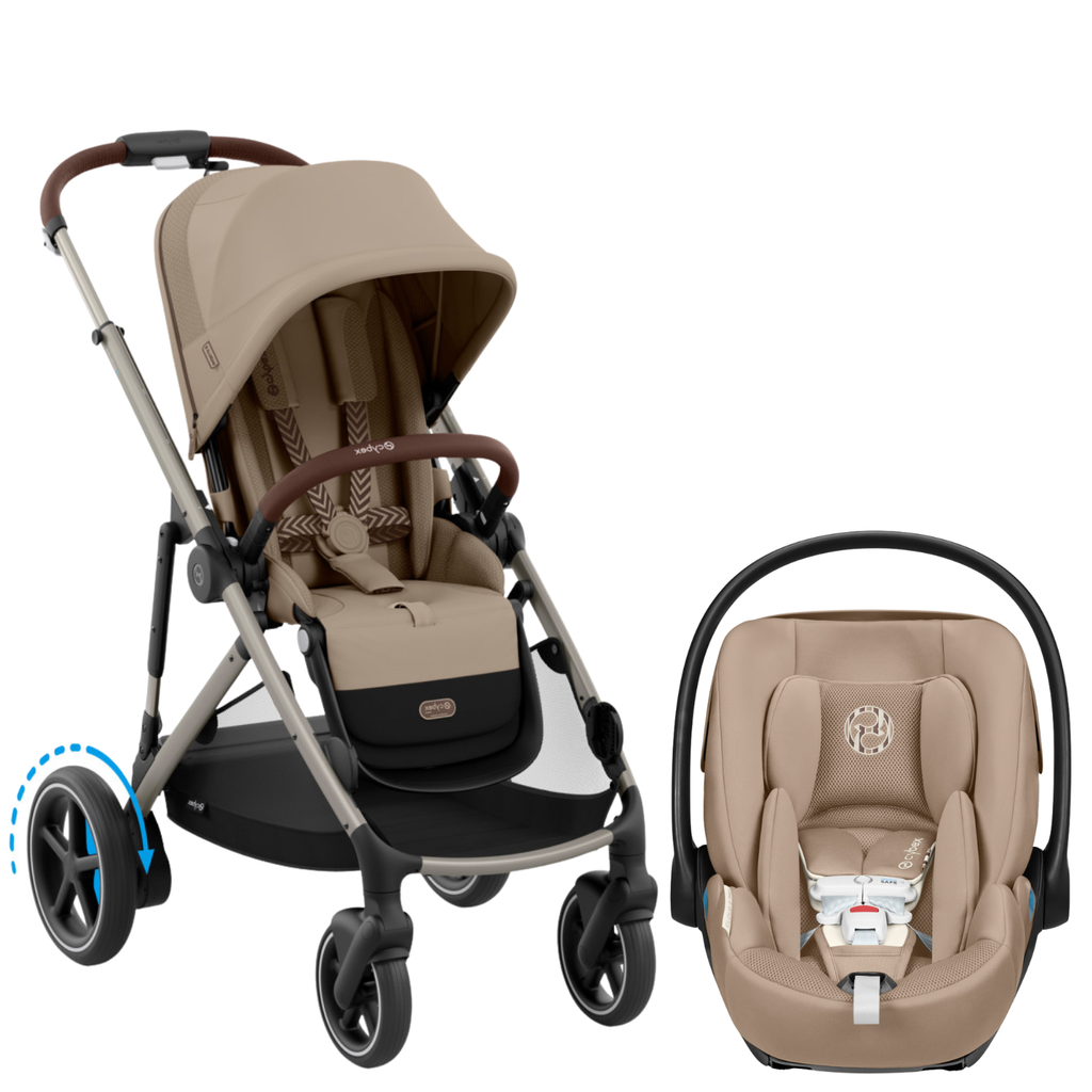 e-Gazelle S Stroller + Cloud G Pro Infant Car Seat Travel System