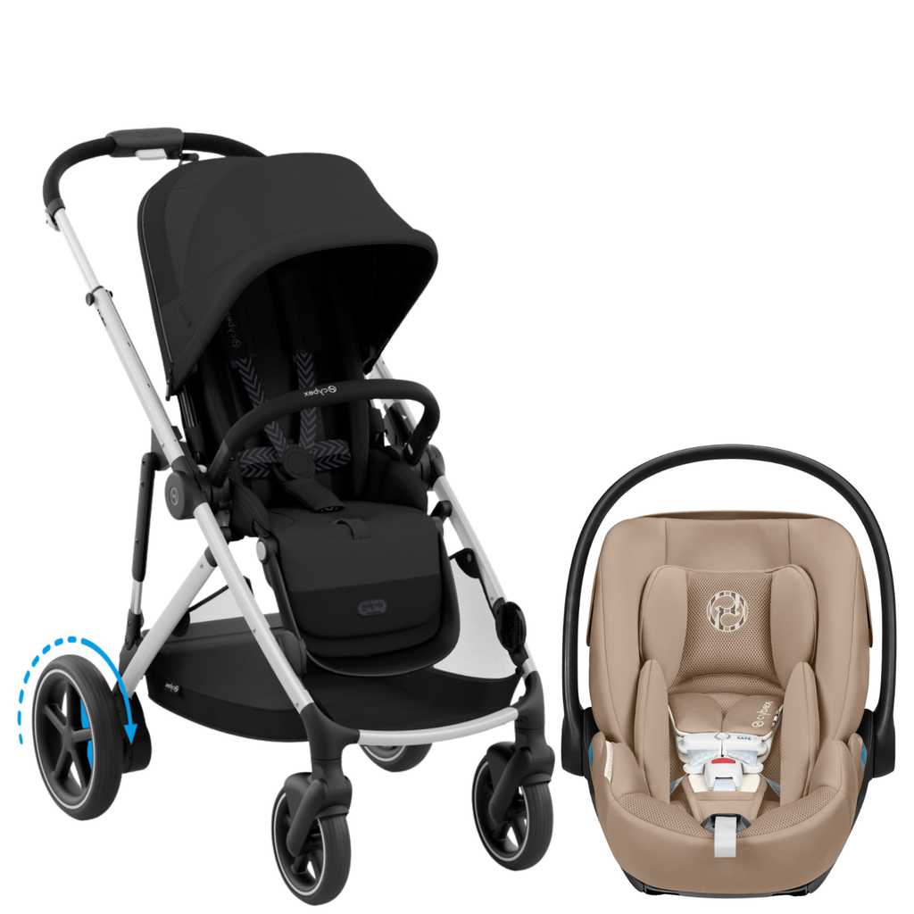 e-Gazelle S Stroller + Cloud G Pro Infant Car Seat Travel System