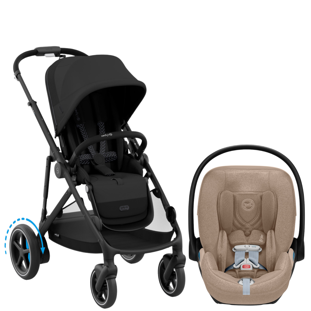 e-Gazelle S Stroller + Cloud T Infant Car Seat Travel System