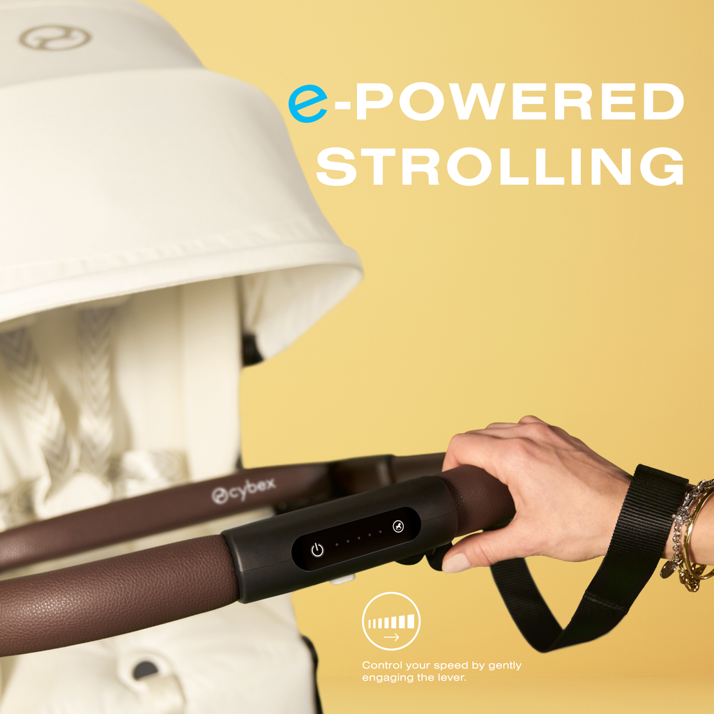 e-Gazelle S Electronic Stroller + Cot