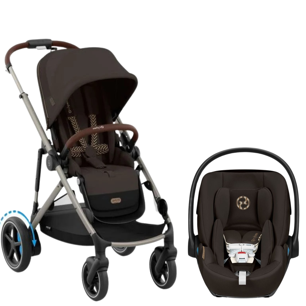 e-Gazelle S Stroller + Cloud G Pro Infant Car Seat Travel System