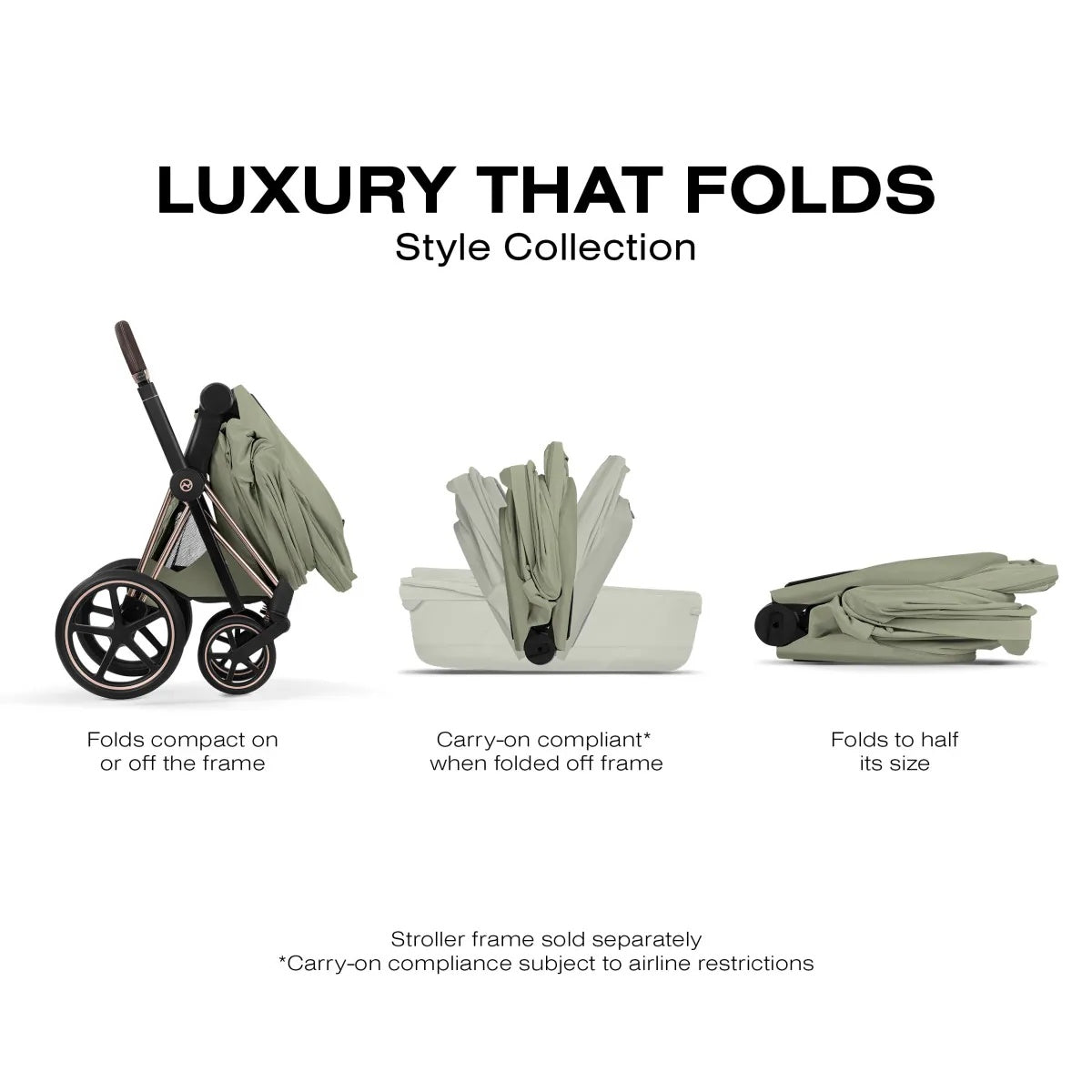 Foldable Lux Carry Cot for PRIAM / e-Priam - Style Collection