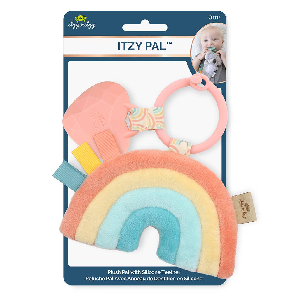 Itzy Pal™ Plush + Teether: Mushroom