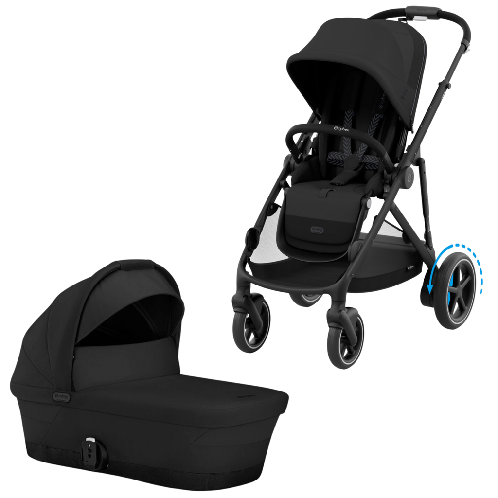 e-Gazelle S Electronic Stroller + Cot