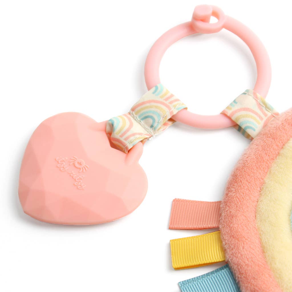 Itzy Pal™ Plush + Teether: Mushroom