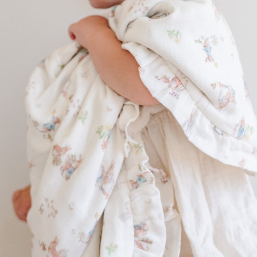 Peter Rabbit Muslin/Lush Blanket