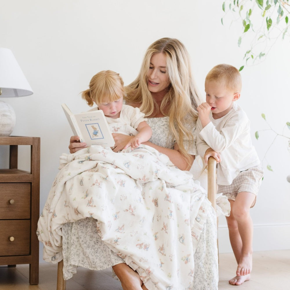 Peter Rabbit Muslin/Lush Blanket