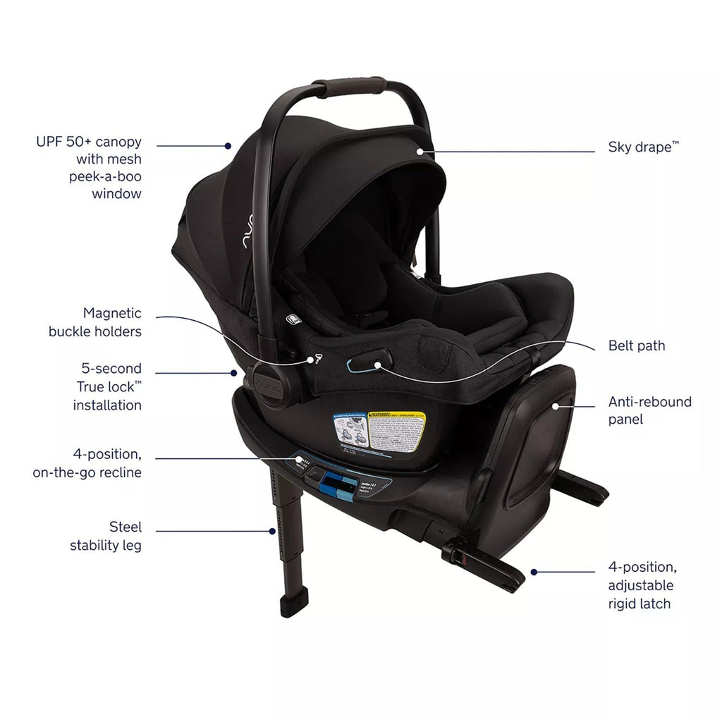 PIPA aire rx Infant Car Seat + PIPA RELX Base