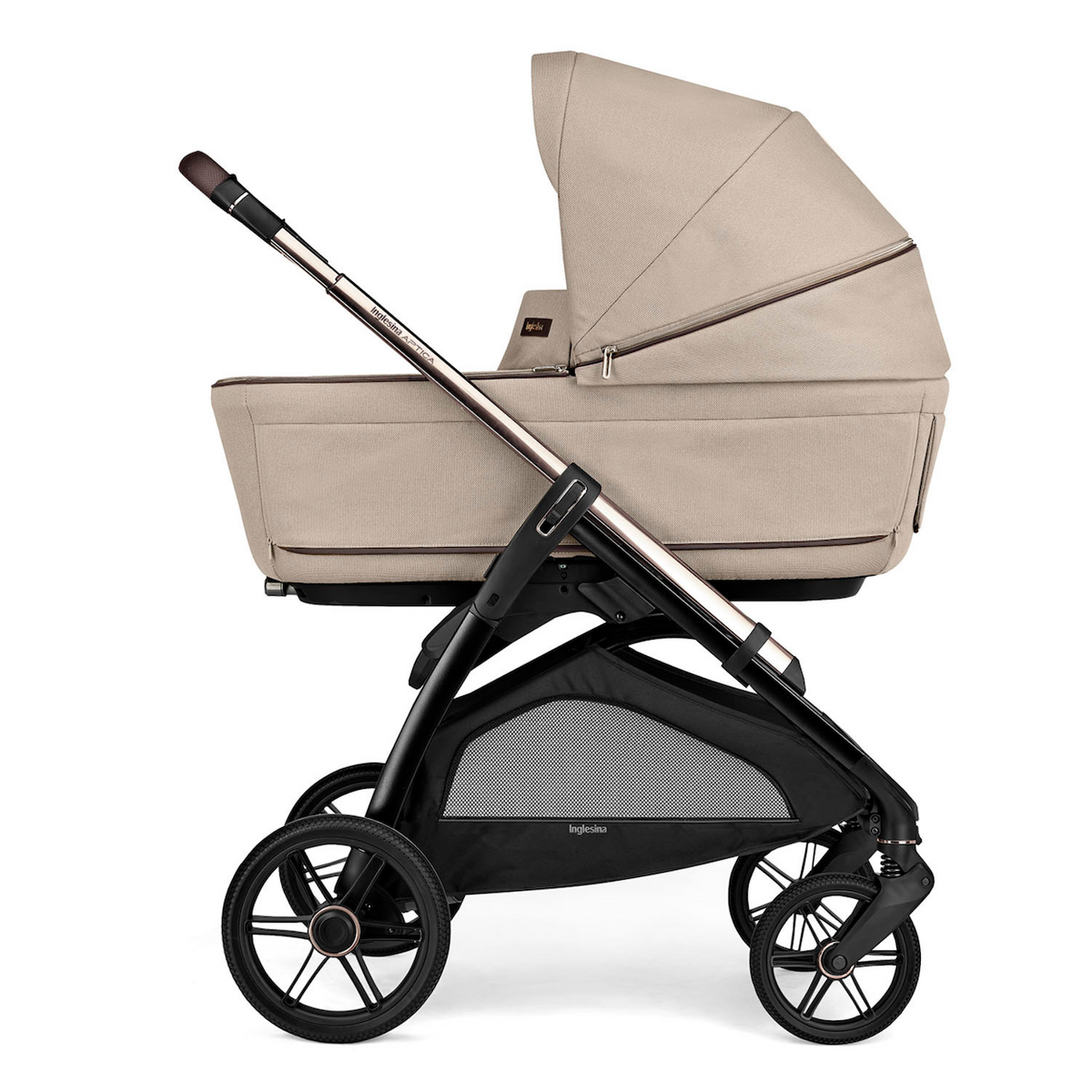 Aptica Newborn-Ready Stroller Bundle with Bassinet & Stand