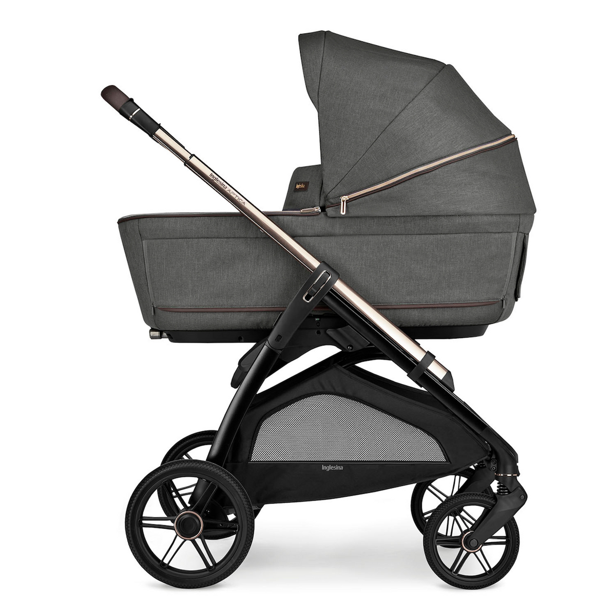 Aptica Newborn-Ready Stroller Bundle with Bassinet & Stand
