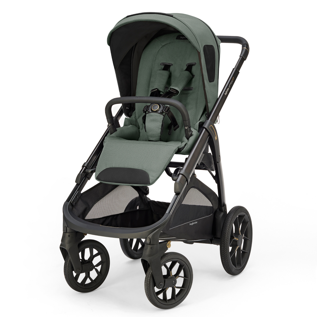 Aptica XT Newborn-Ready All-Terrain Stroller Bundle with Bassinet & Stand