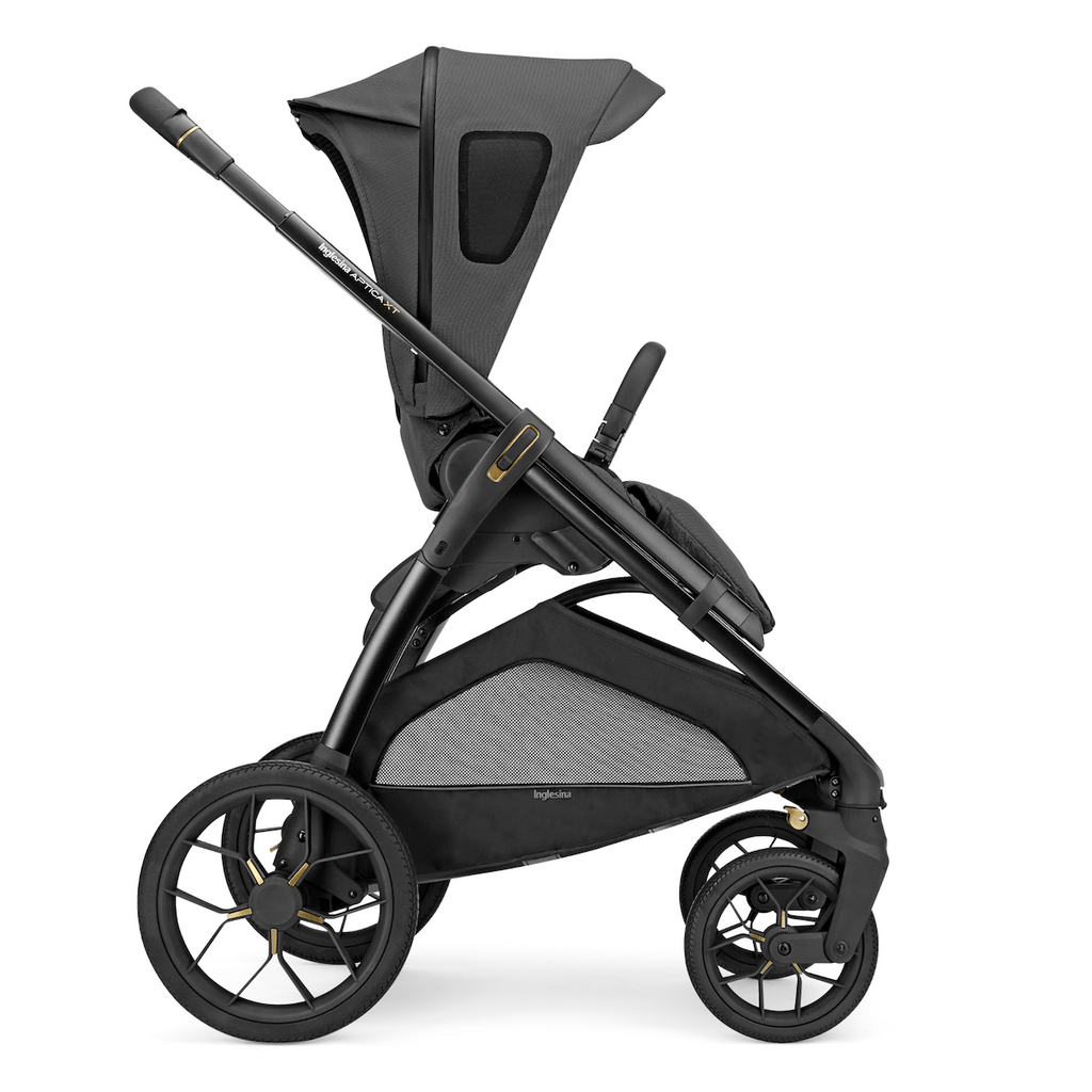 Aptica XT Newborn-Ready All-Terrain Stroller Bundle with Bassinet & Stand