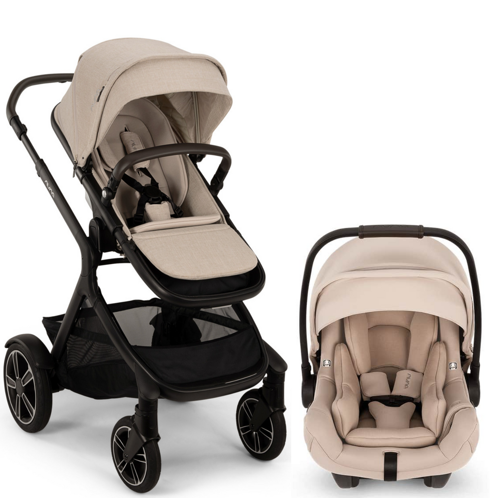 DEMI Next Single to Double Stroller  + PIPA AIRE Infant Car Seat Travel System