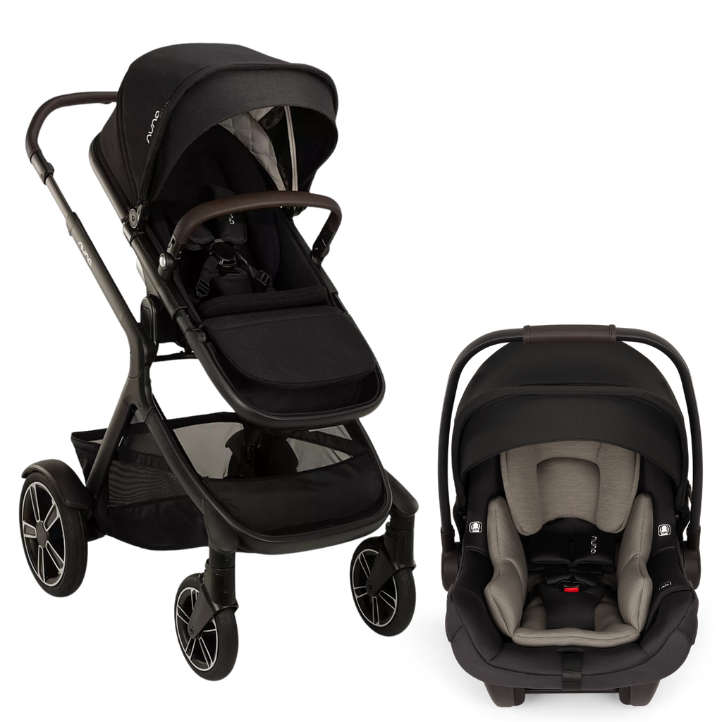 DEMI Next Single to Double Stroller  + PIPA AIRE Infant Car Seat Travel System